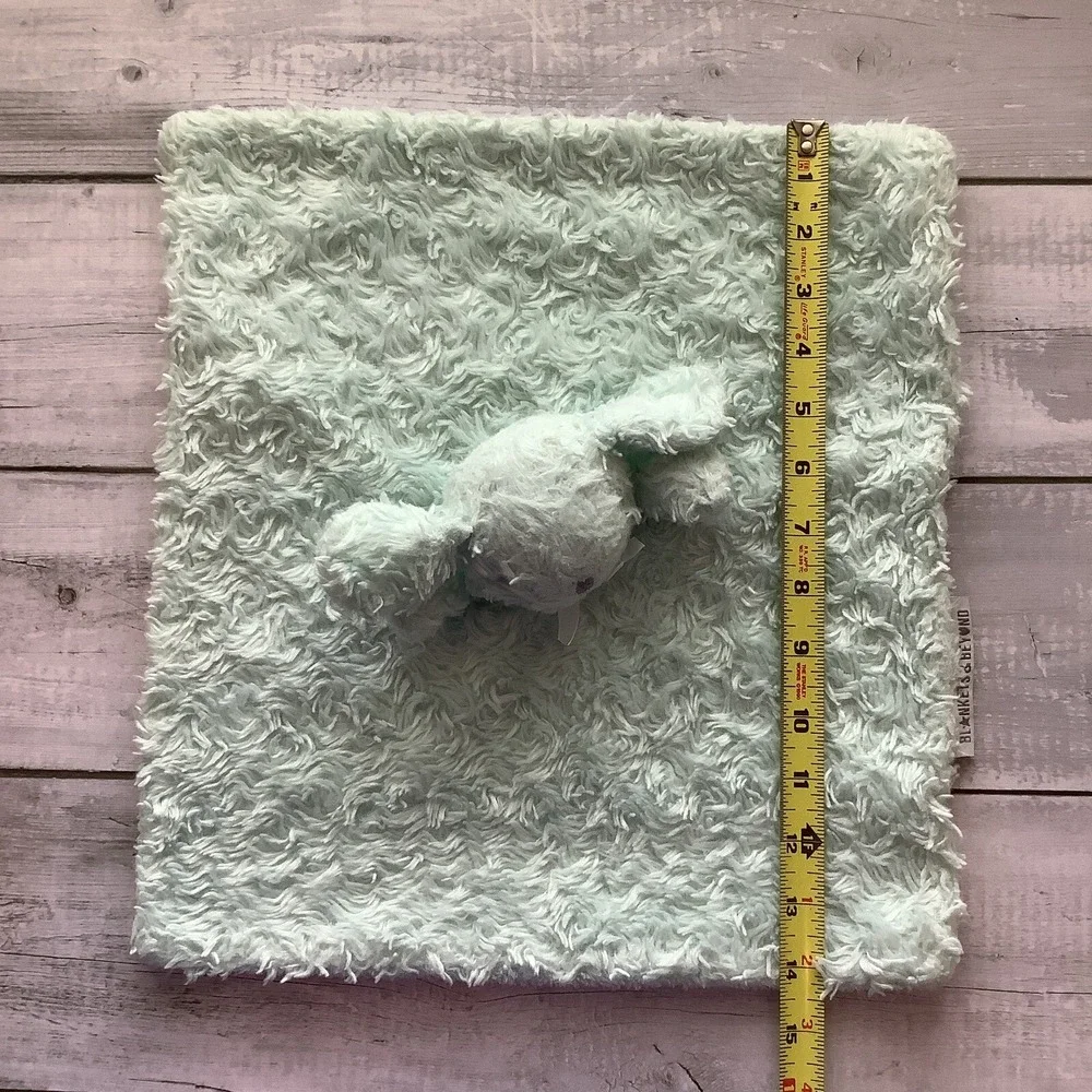 Blankets & Beyond‎ Mint Green Bunny Rabbit Lovey Security Baby Rosettes